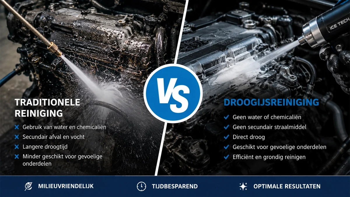 Droogijsreiniging versus traditionele reiniging: wat is het verschil?